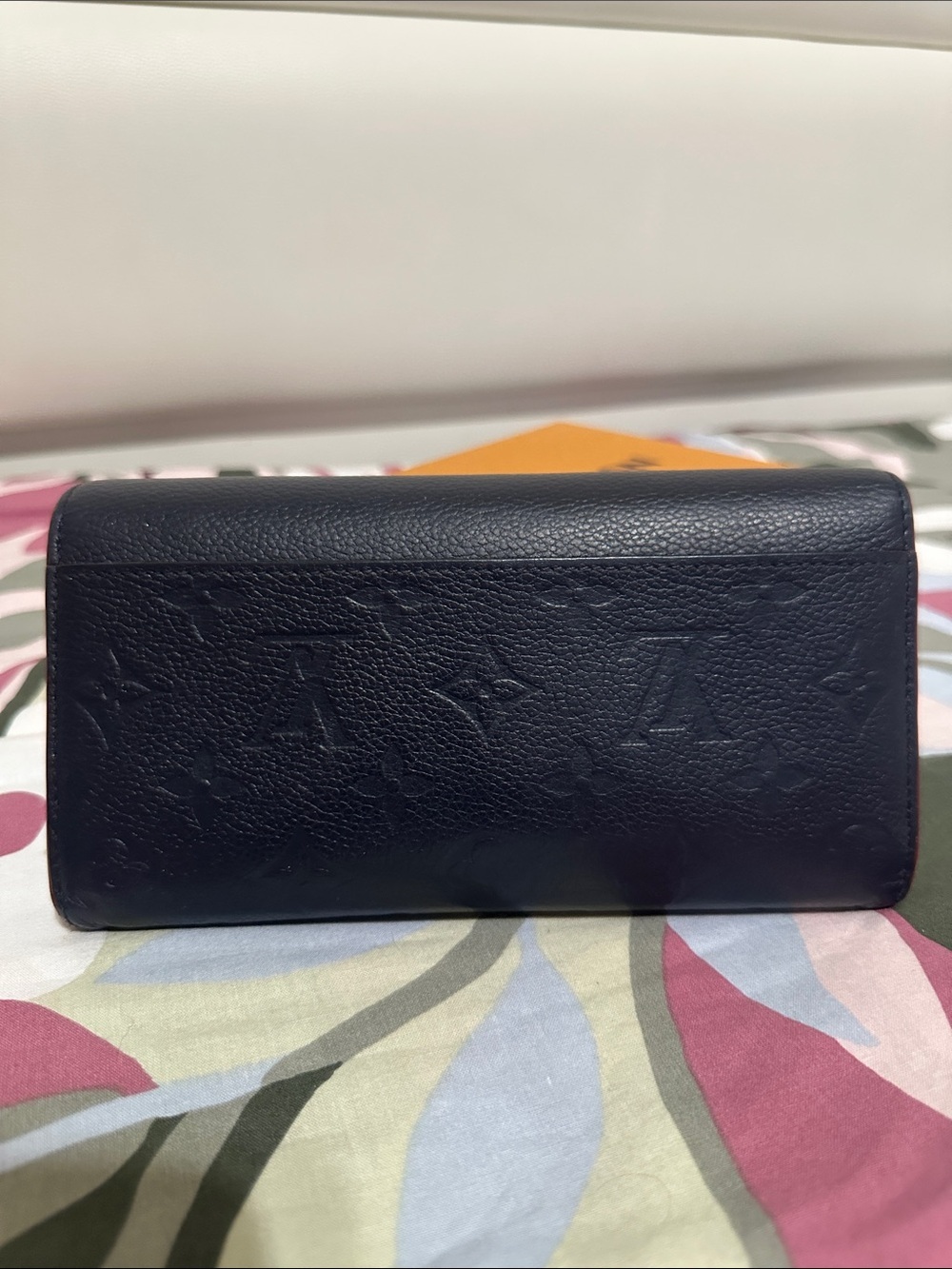 Louis Vuitton Navy Blue Emprente Leather Wallet - Picture 2 of 15